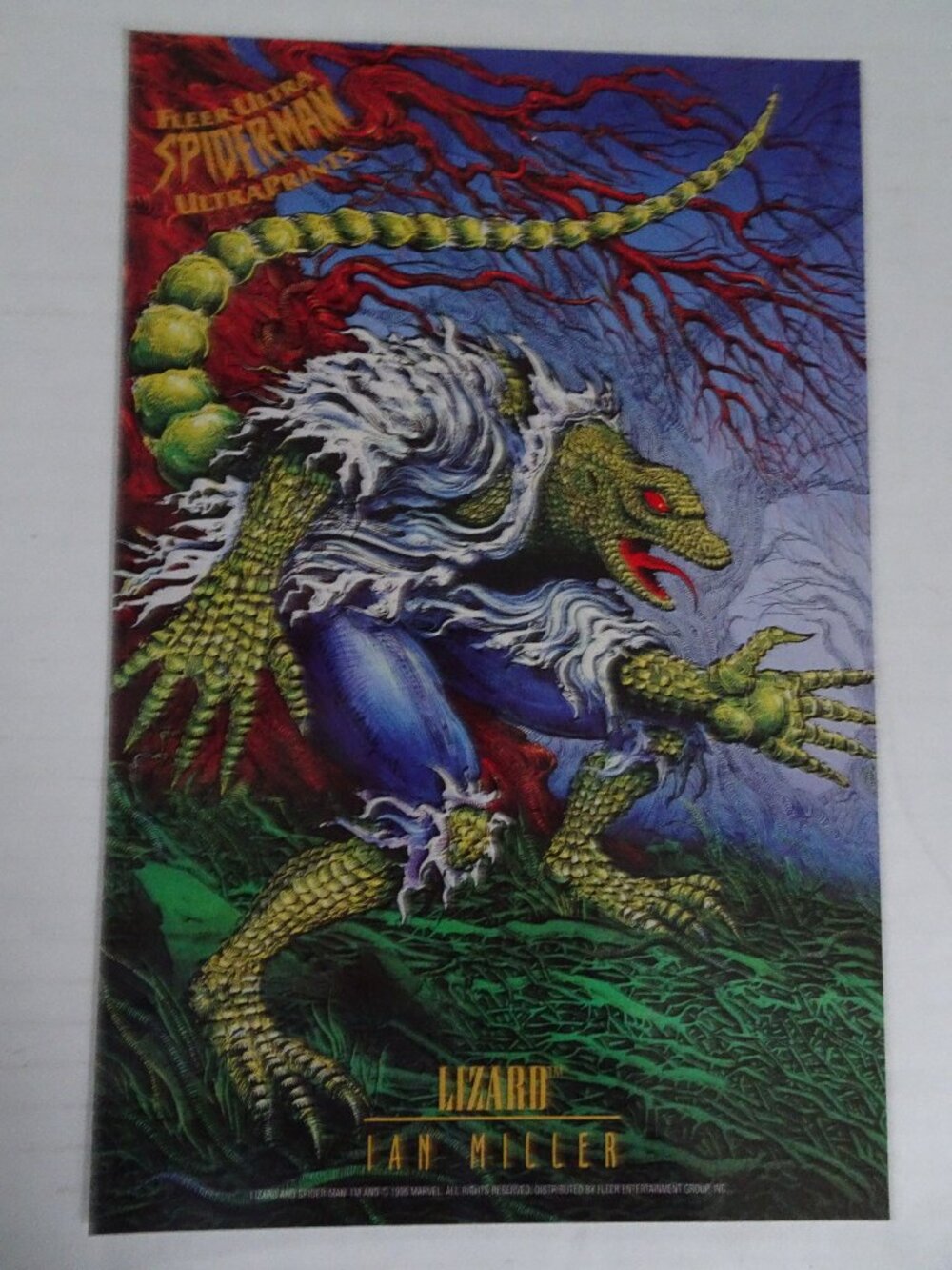 Lizard (Ian Miller) - Marvel -Fleer Ultra -UltraPrints - 6 1/2" x 10" - 1995